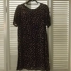 Light airy animal print dress
